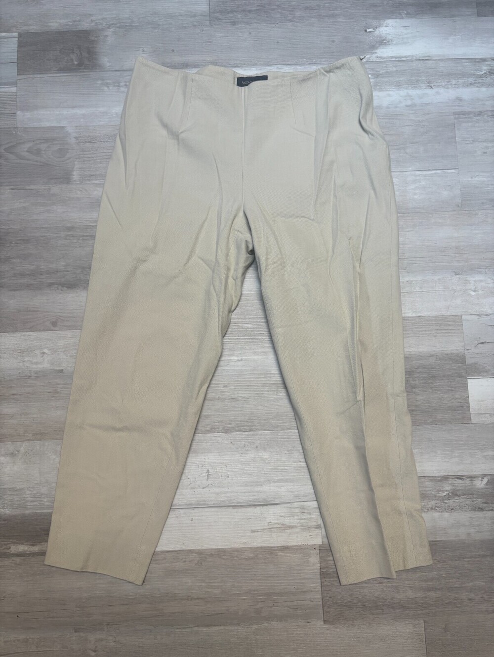 Piazza Sempione Audrey Women’s Beige Ankle Trousers Pants Made in Italy Size 10P